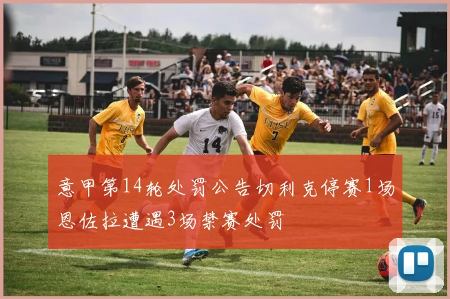 意甲第14轮处罚公告切利克停赛1场恩佐拉遭遇3场禁赛处罚