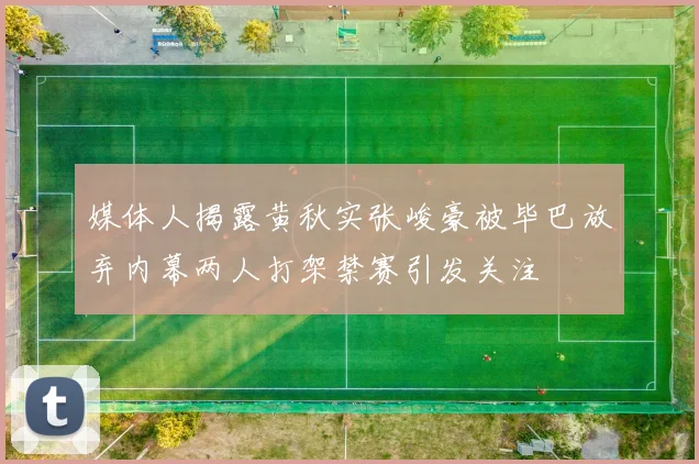 媒体人揭露黄秋实张峻豪被毕巴放弃内幕两人打架禁赛引发关注